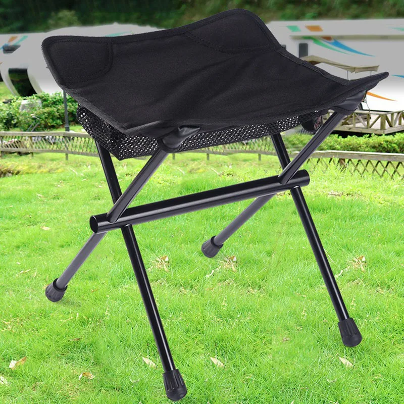 Foldable Chair Outdoor Camping Chair Beach Portable Chairs Lightweight Fishing Low Stool Patio Garden Relaxing Travel Furniture