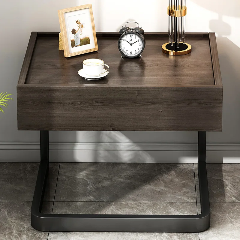 

Simple Italian Bedside Cabinet Modern Luxury Bedroom Storage Bedside Drawer Cabinet Net Red Ins Style Bedside Shelf