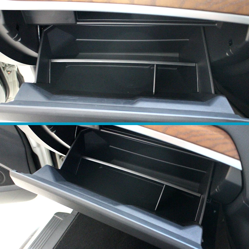 

For Mitsubishi Pajero V97V93 Car Co-pilot Glove Box Partition organizer Interior Storage Box Clapboard Traying Auto Accessories