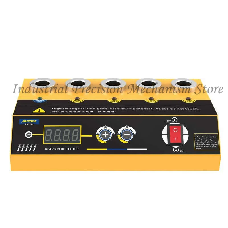 

Five Hole Spark Plug Ignition Analyzer Testers Diagnostic Tool for 110V/220V Vehicles，AUTOOL SPT360 Car Spark Plug Tester
