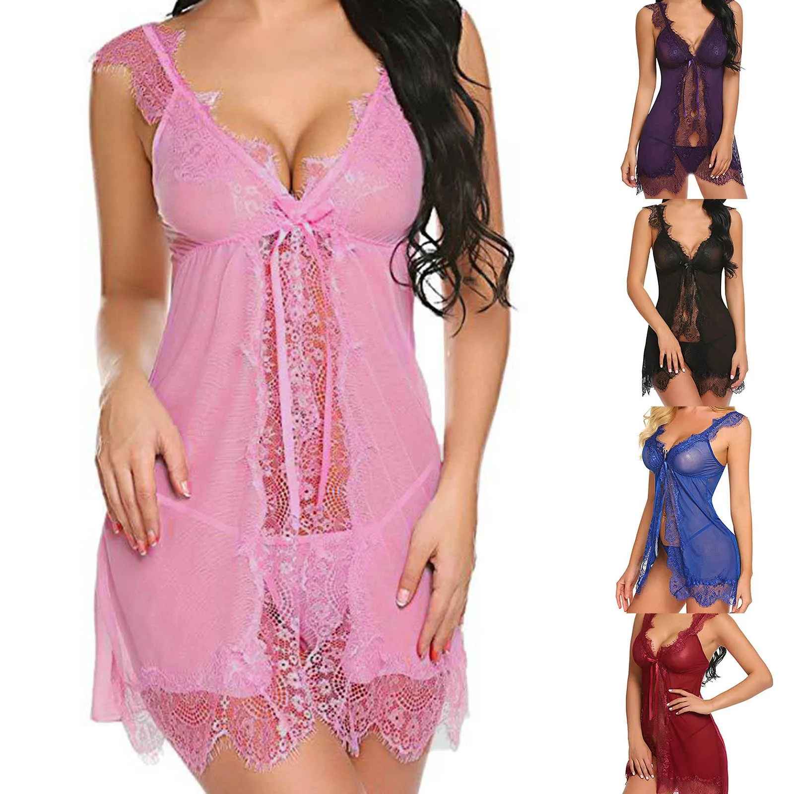 Ropa De Dormir y Para Mujer De Talla Grande Vestido De Noche ropa-de-dormir-y-para-mujer-de-talla-grande-vestido-de-noche