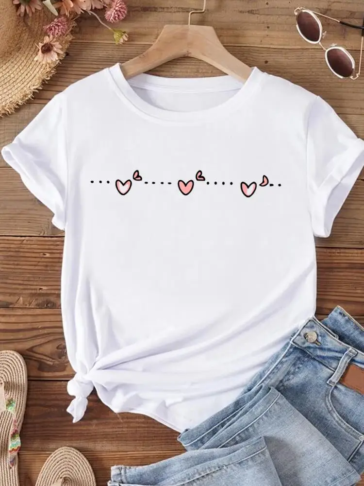 

Fashion O-neck T Shirt Graphic T-shirts Print Watercolor Style 90s Trend Short Sleeve Clothing Tee Top Women Clothes