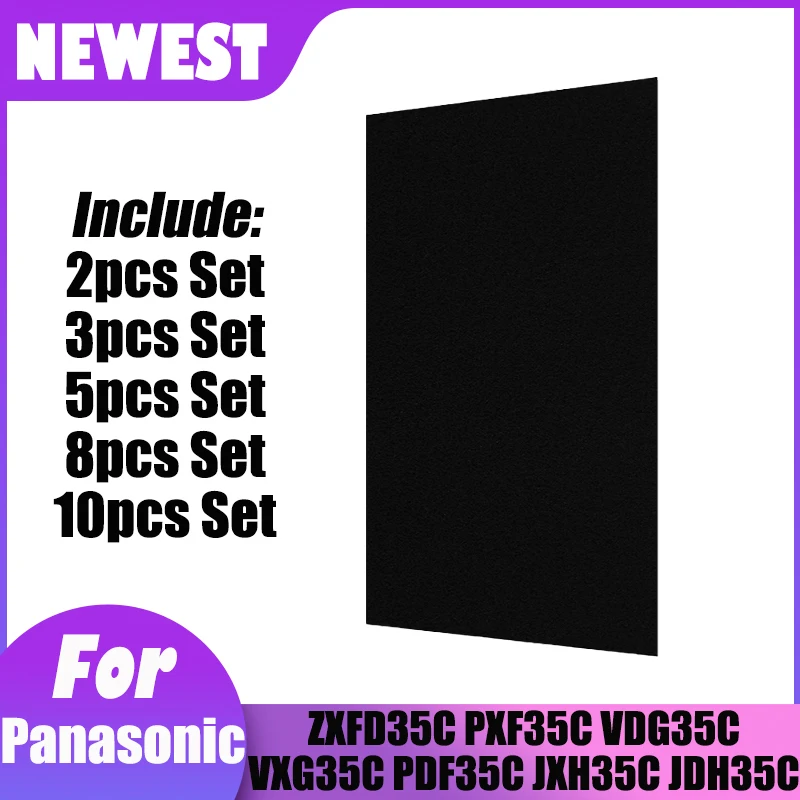 Air Filter 400*217*5mm Activated Carbon for Panasonic ZXFD35C JXH35C JDH35C VDG35C VXG35C PDF35C PXF35C