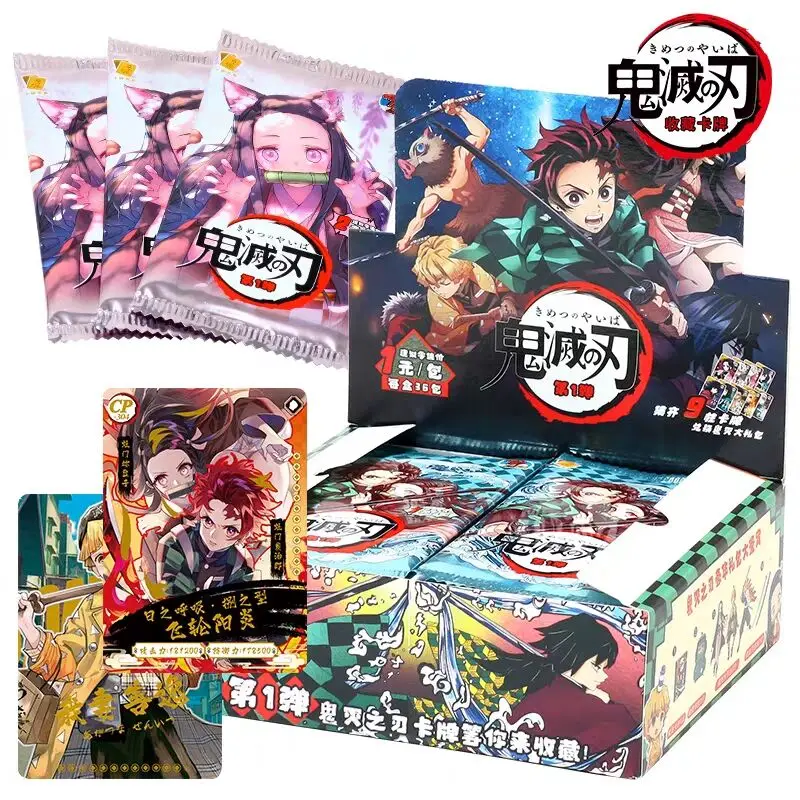 

Genuine Demon Slayer Collection Cards Booster Box Premium Sp Ur Ssr Anime Character Table Playing Game Board Cards Xmas Gift