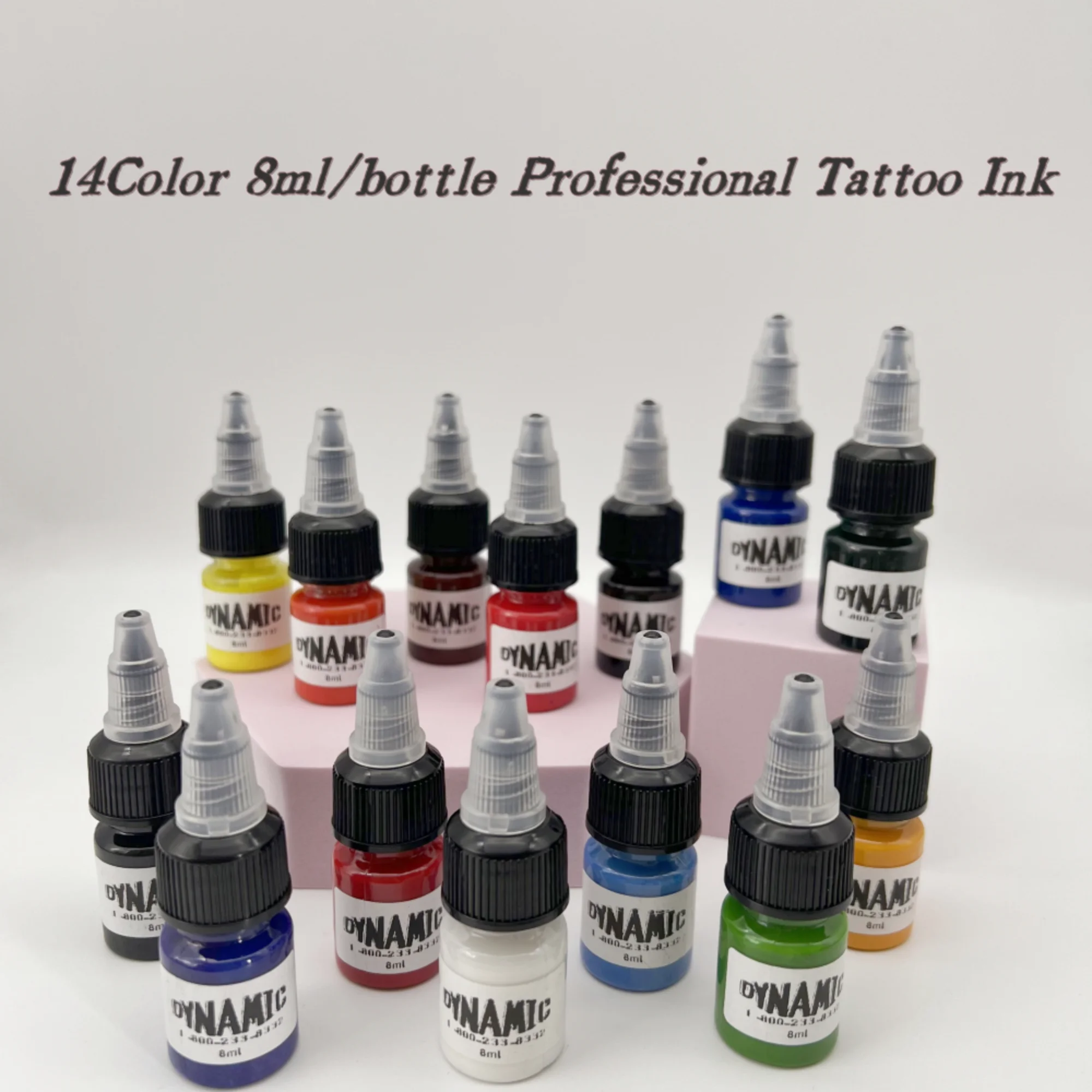 14Color/set 8ml/bottle Brand Professional Tattoo Ink Kits For Body Art  Natural Plant Micropigmentation Pigment Colour Set Hot