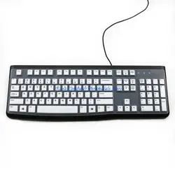 Waterproof Silicone Ergonomic Keyboard Protector Skin Replacement (White)