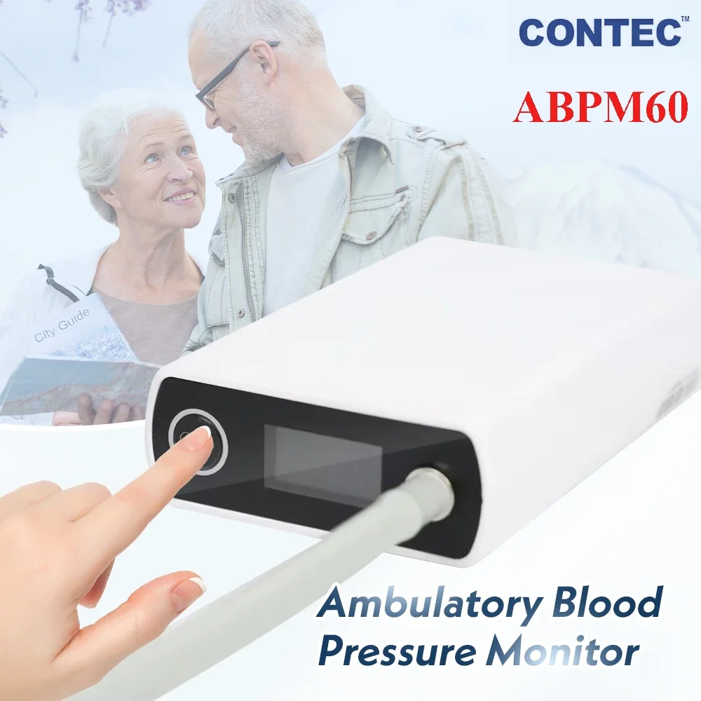Contec 24 Hours Rechargeable Ambulatory Blood Pressure Monitor ABPM60 ,Free PC Software