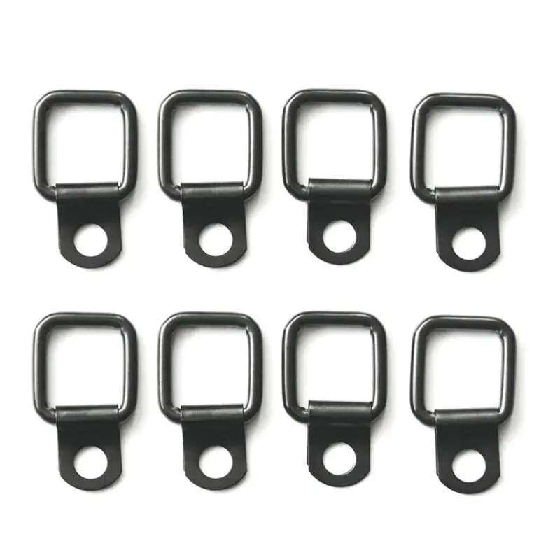 

8Pcs D-Ring Tie Down Small Steel D-Rings Anchor Lashing Ring for Loads on Case-