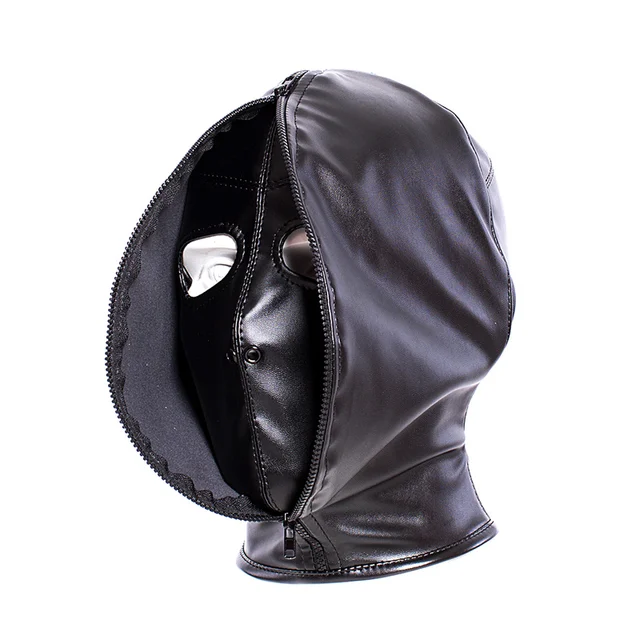 Double Leather Mask with Zipper 1