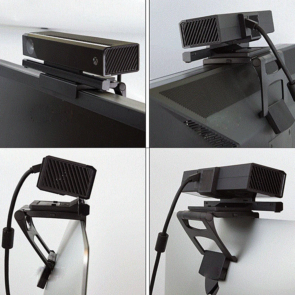 카메라 홀더 TV 클립 조정 가능한 TV 마운트 브래킷 스탠드 클립 홀더 크래들 Xbox One용 고성능 Microsoft Kinect 센서