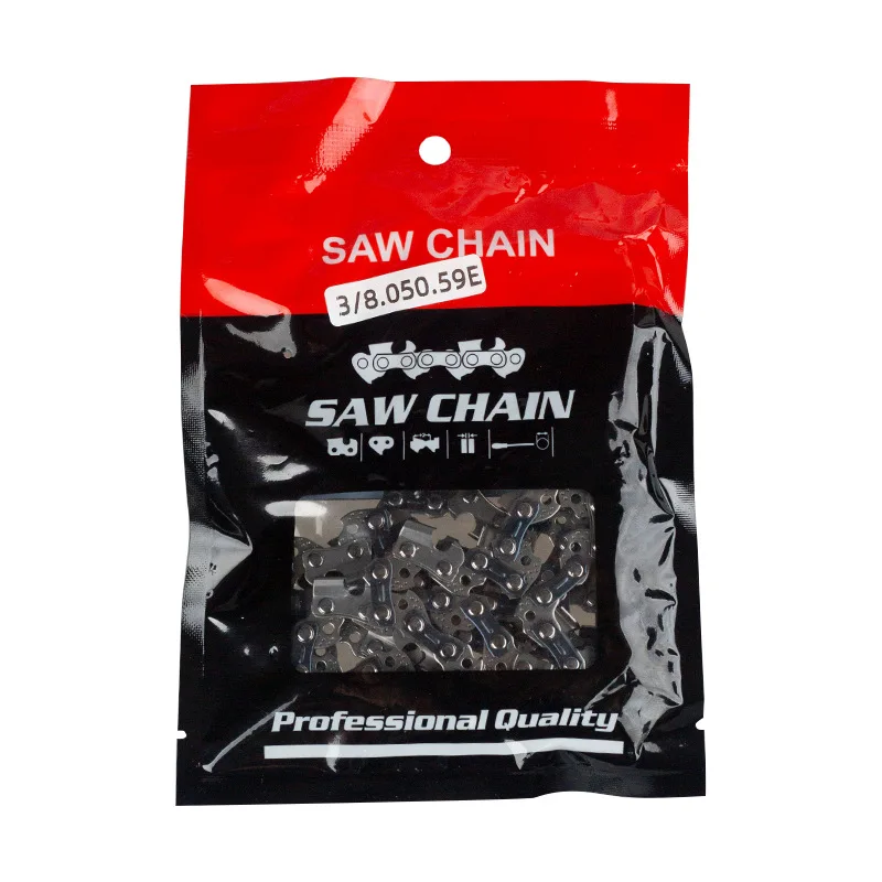 16In 3/8LP 050 59E Metal Chainsaw Chain 29 Knives 59 Drives Electric Saw Accessory Replacement Saw Chains 1/2/3pcs