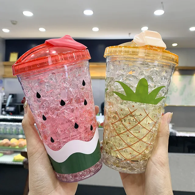 Elegant Water Cup for Summer,Wave Shaped Glass Cups with Lids and Straws,Milk  Tea Coffee Mug,Cold Drinks Tumbler,Clear Mousse Pudding Container,Fruit  Yogurt Cup,17 oz 