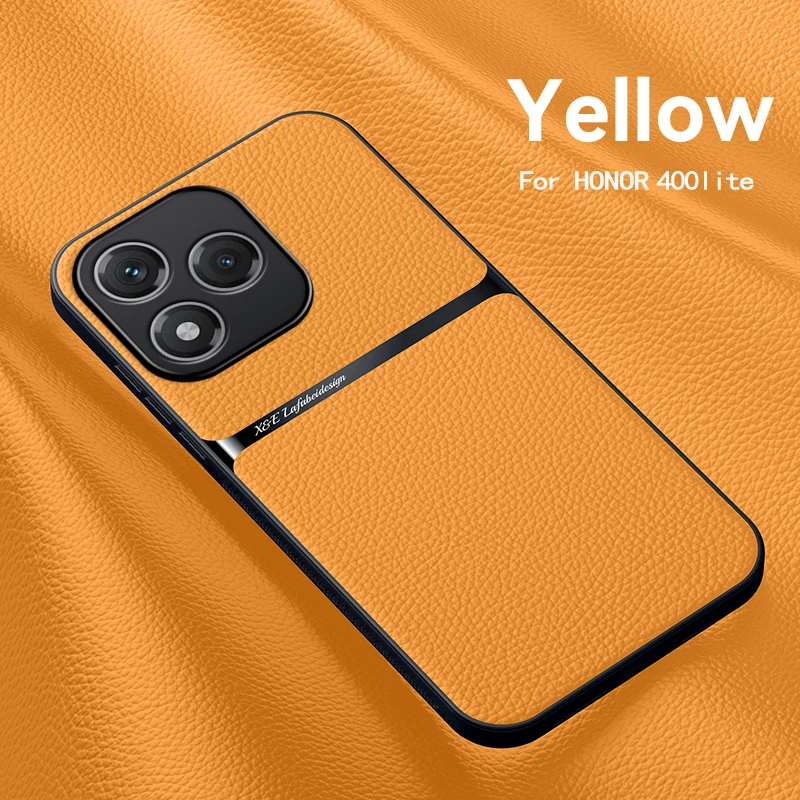 Luxury Leather Magnetic Phone Case - Shockproof Car Holder Cover