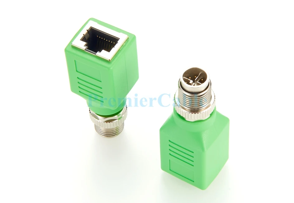 M12 X-Codierter 8-poliger auf RJ45-Adapter, IP67 M12 auf RJ45 Cat6, industrieller Ethernet-geschirmter Stecker für Industriekameras, GigE Vision – Detail 7