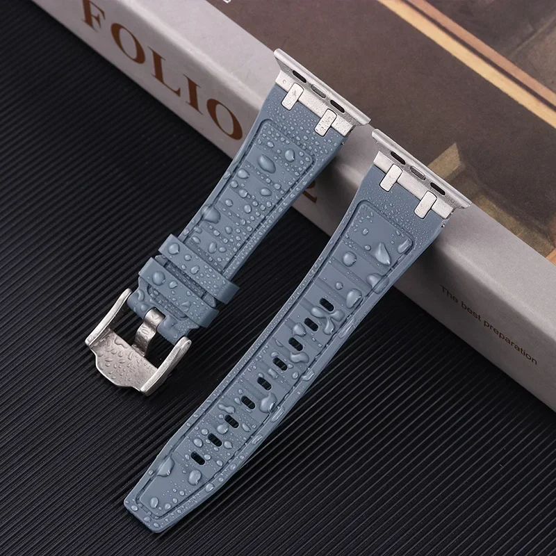 애플 워치 밴드용 실리콘 스테인리스 스틸 스트랩, 울트라 2 49mm, 9 8 7 45mm, 44mm, 42mm 워치 밴드 팔찌, 아이워치 6 5 4 SE 한국