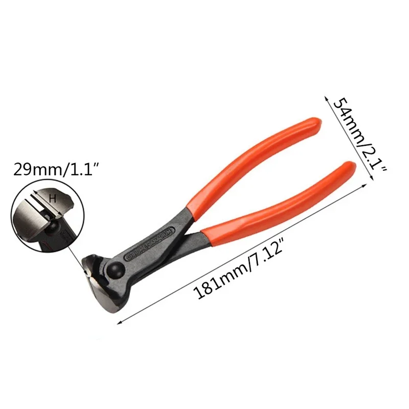 Guitar Fret Wire End Cutter Luthier Tool Nipper Puller Plier String Scissors 7 Inch