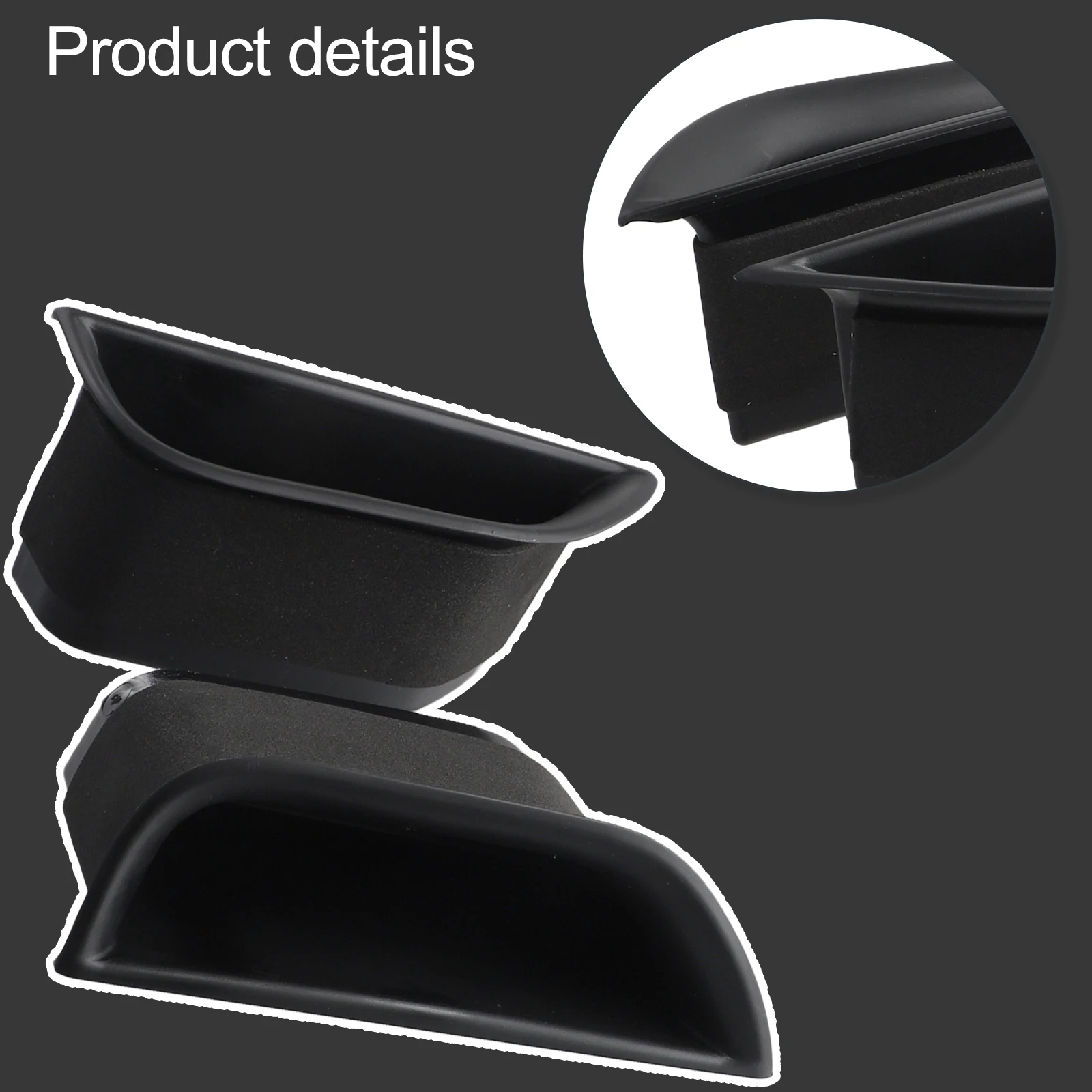 2pcs For Mercedes-Benz Car Styling Door Handle Storage Box Interior Organizer Stowing Tidying Container For E Class W211 2010-15
