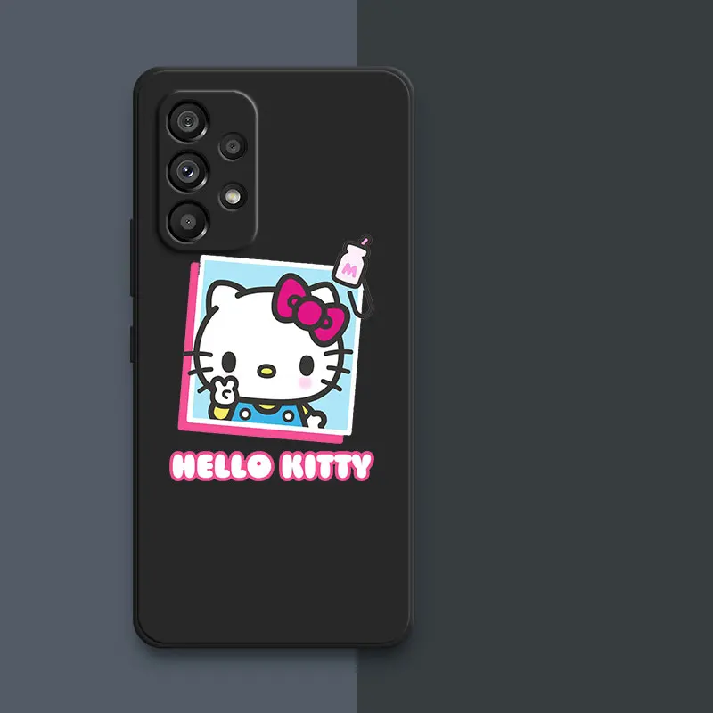 For Samsung A14 A13 A12 A54 A53 A34 A33 A72 Cartoon Hello Kitty