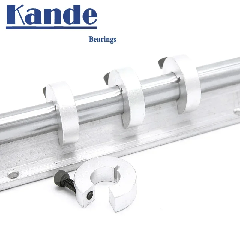 Fixed ring large opening type Stop Collar positioner SCH aluminum alloy surface anodizing optical fixed clamp For SBR12 SBR16