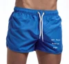 Custom Logo Men's Swim Trunks Beach Shorts Drawstring with Mesh Lining Elastic Waist Plain Breathable Soft Casual Shorts 6