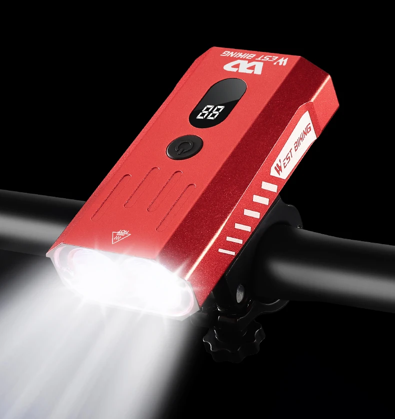 WEST BIKING Bicycle Light USB LED USB Charging MTB Road Bike Front Back Headlight Lamp Flashlight Bike Light Cycling Accessories