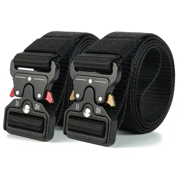 1pc Men's Belt Outdoor Multi Function Belt High Quality Canvas For Nylon Male Luxury Belts Women's Sport Jeans Belt Neutral Belt