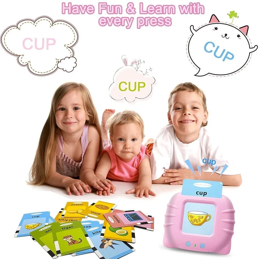 Educational Learning Talking Flash Cards Kindergarten Kids English Language Electronic Audio Book Learn English Words Toys educational learning toy,alphabet educational toys