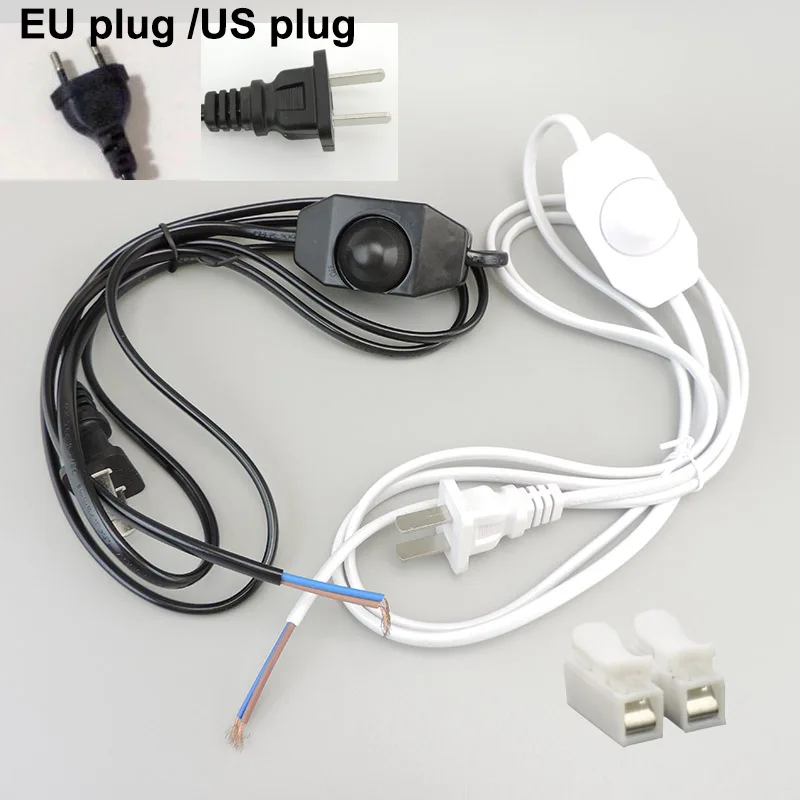 Smart Dimmer Switch Dimmable power Switch Cable Light bulb Modulator Lamp Line Controller Table Lamp wire AC 110V 220V EU US Plug