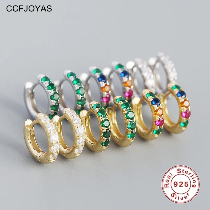 

Украшения-кольца женские CCFJOYAS, из стерлингового серебра 8,5 пробы, светильник ОГО, зеленого, разноцветных, с цирконами, 925