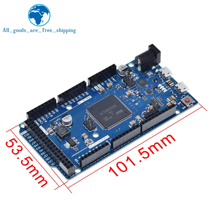 Official Compatible DUE R3 Board SAM3X8E 32-bit ARM Cortex-M3 / Mega2560 R3 Duemilanove 2013 For  Arduino  Due Board  With Cable