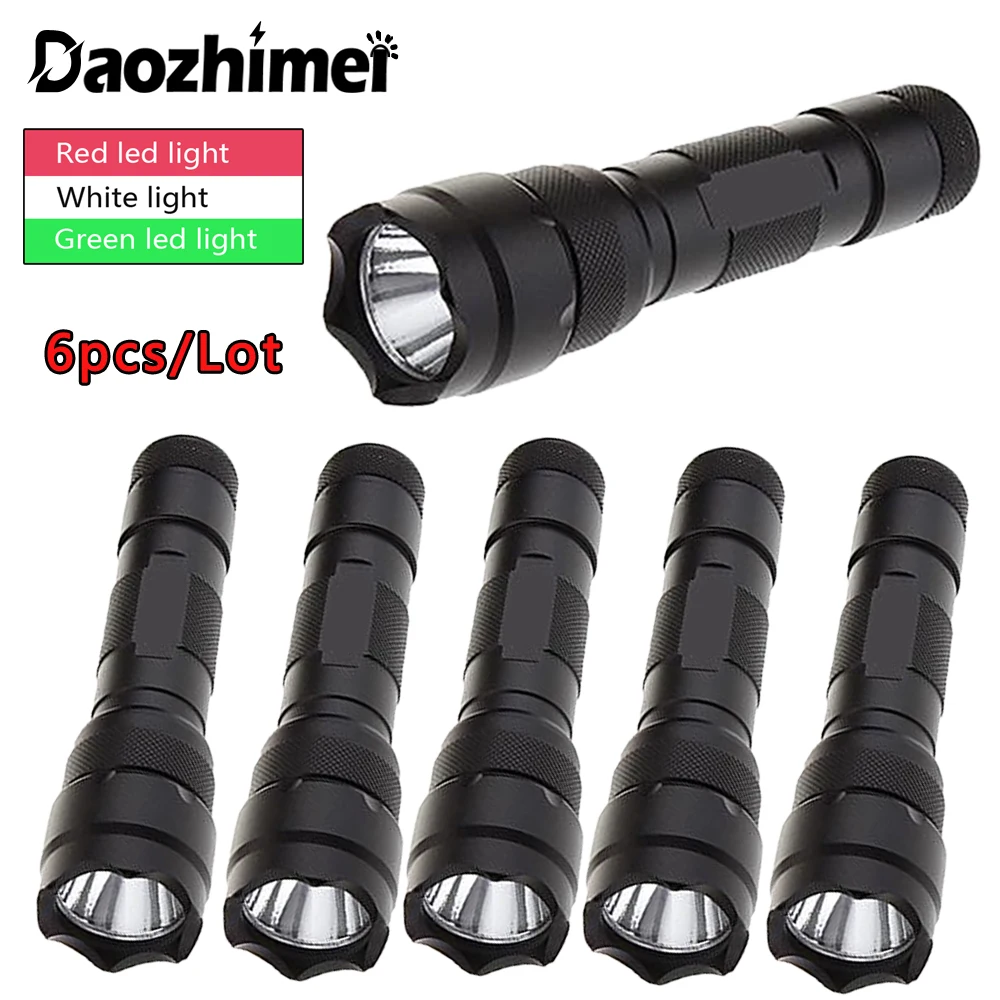 전술 손전등 5 가지 모드 백색 조명, 980lm T6 LED 램프, 18650 손전등,..