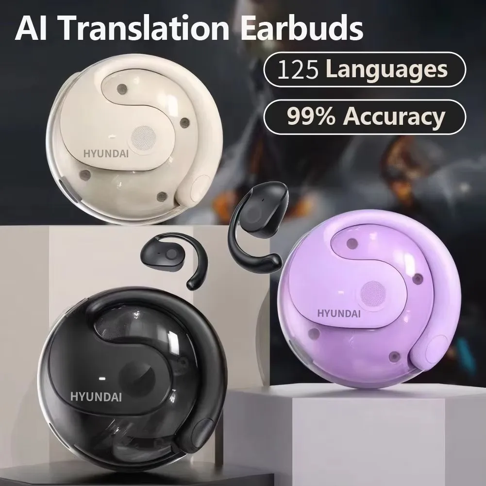 Hy-T26 Pro Draadloze Bluetooth Vertaling Oordopjes, HY-T26 Pro Taalvertaler, uitgerust met AI-app, Vertaalhoofdtelefoon Ondersteuning 75 talen, BT 5.4, HiFi Stereo Sound (Beige Hy-T26 Pro Draadloze Bluetooth Vertaling Oordopjes, HY-T26 Pro Taalvertaler, uitgerust met AI-app, Vertaalhoofdtelefoon Ondersteuning 75 talen, BT 5.4, HiFi Stereo Sound (Beige