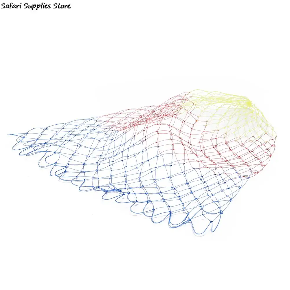 Fishing Net 35/40/45/50/60cm Nylon Fishing Nets Collapsible Fishing Tools Rhombus Mesh Hole Depth Folding Nylon Landing Dip Net