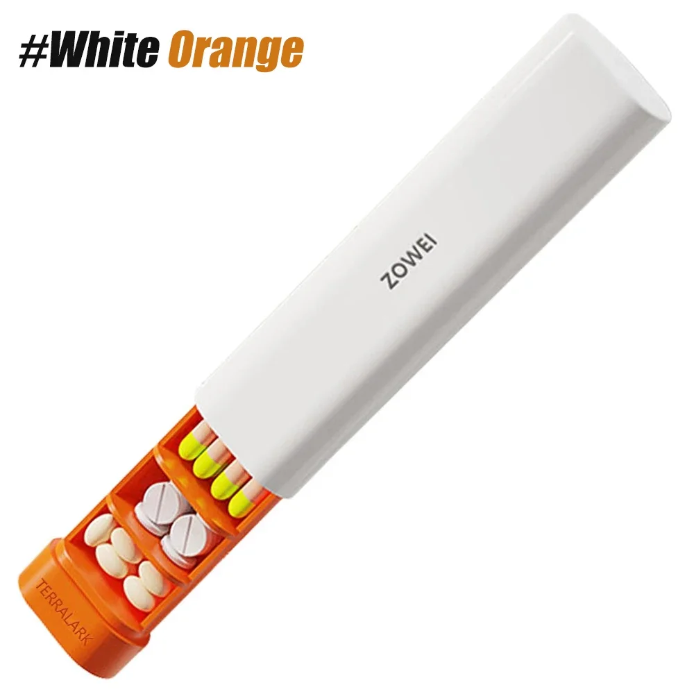 Compact and Stylish Weekly Pill Organizer for Vitamins and Supplements