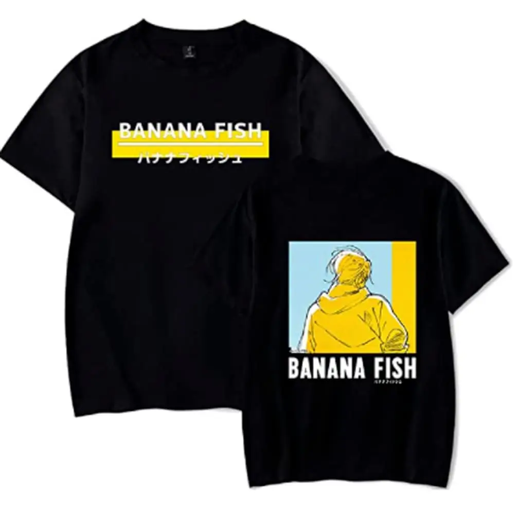

2022 Banana Fish Shirt Merch New Summer T-Shirt Men Women Harajuku Casual Short Sleeve pure cotton clothes