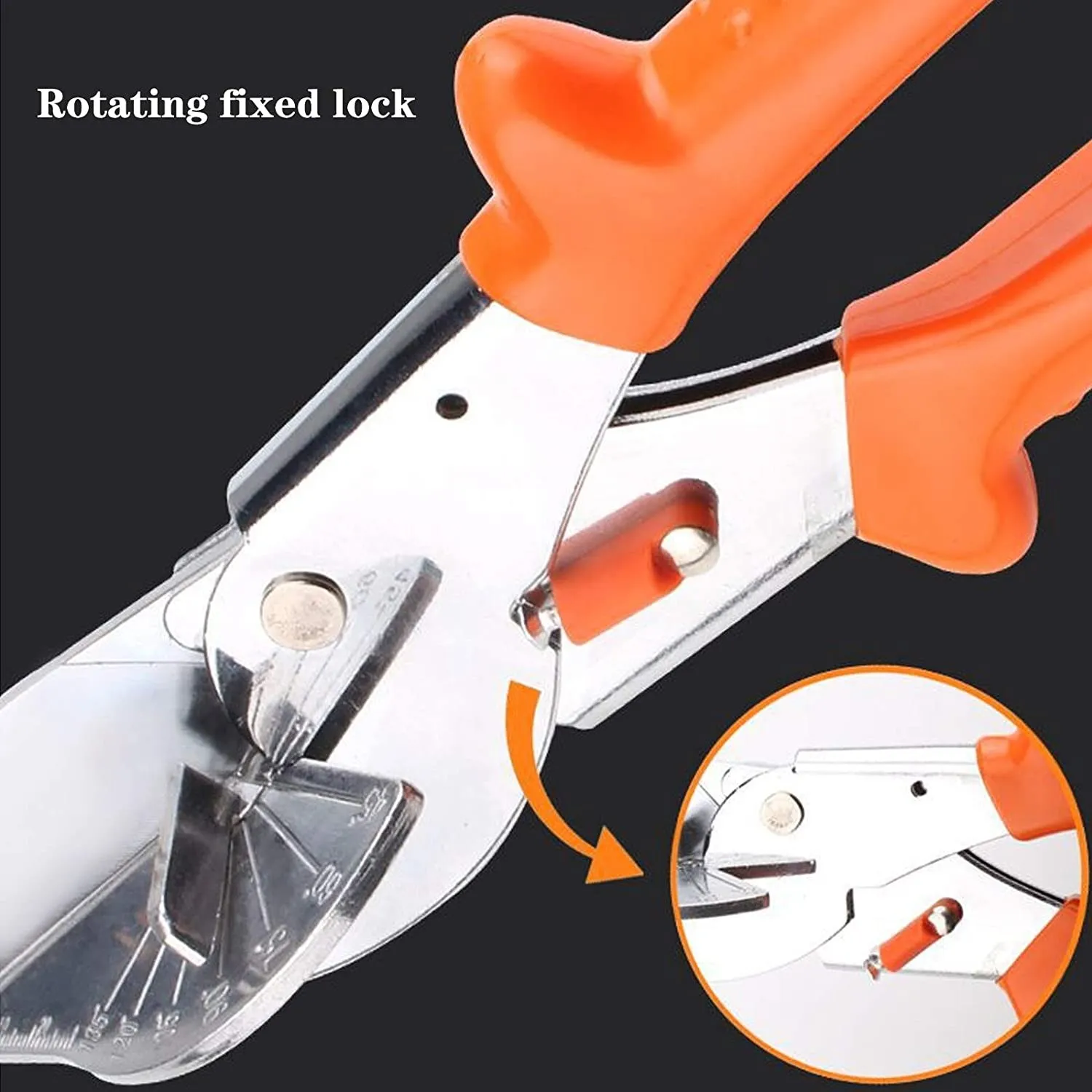 45 degree 135 degree edge angle Shear/multifunction angle scissors/wire slot cutter with 5 Replacement Blades and Spanner