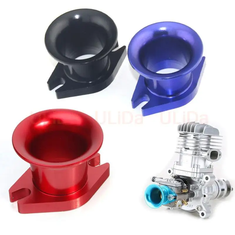 Aluminiumlegierung Air Horn Einlass für Zenoah G80 DLE30/ DLE50/ DLE55/ CRRC Gasmotor RC Flugzeug BLAU/ROT/SCHWARZ