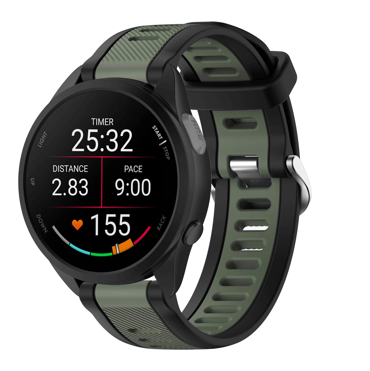 Versatile Silicone Watch Strap - Multiple Sizes Available