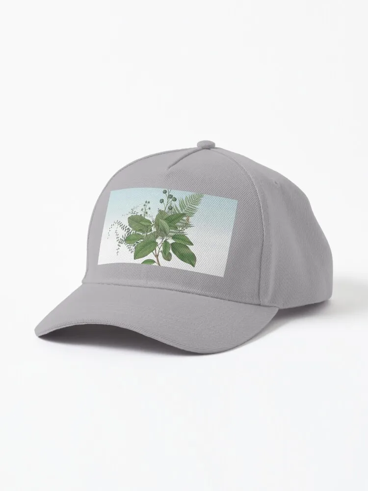 

Botanical Leaves and Ferns Digital Collage of Vintage Elements Cap aliexpress online shop Hat men new jeans kpop mooneyes Cap