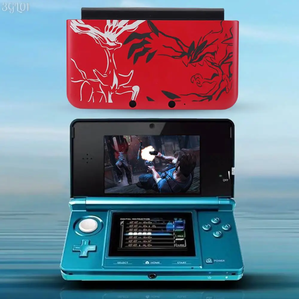 닌텐도 3DS XL용 전면 및 후면 하우징 쉘 커버, 플라스틱 페이스 플레이트, 상단 하단 페이스 플레이트 하우징 쉘 커버 케이스