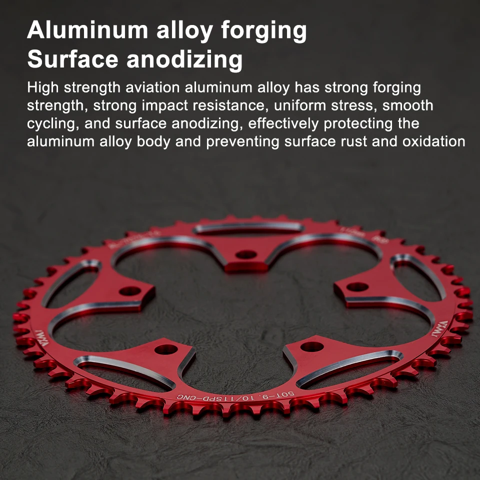 VXM 110/5 BCD 110BCD Road Bike Narrow Wide Chainring 36T-58T With 5 Disc Screws For Shimano sram Bicycle crank bike chainring