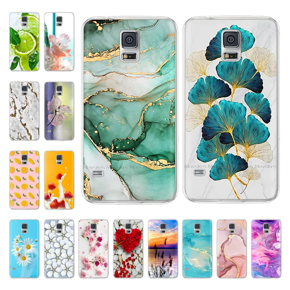 Per Samsung Galaxy S5 Custodia In Silicone S5 Mini Cute Pattern Cover Morbida In Tpu Per Samsung Galaxy S5 S 5 Neo I9600 Sm-G900F Paraurti