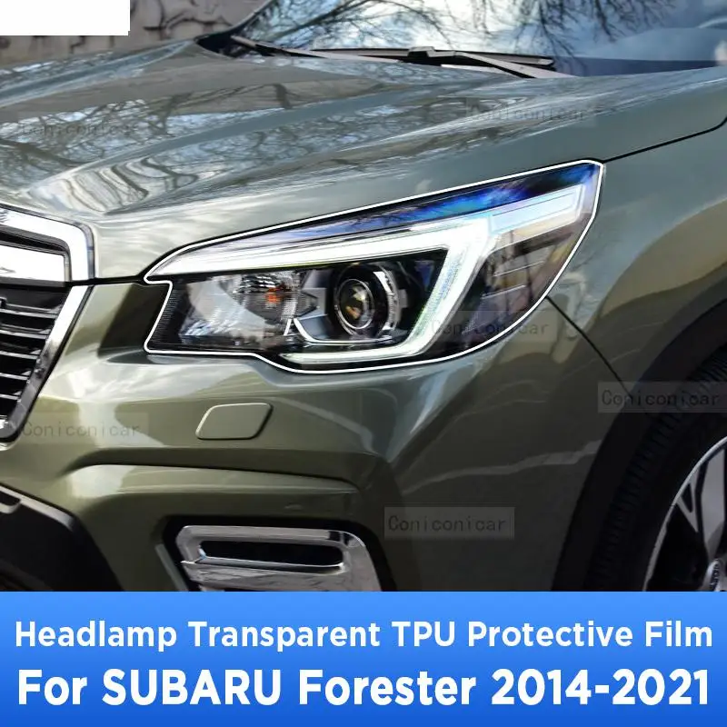 

Для SUBARU Forester 2014-2021, автомобильная внешняя фара, передняя фара с защитой от царапин, прозрачная Детская Наклейка, аксессуары