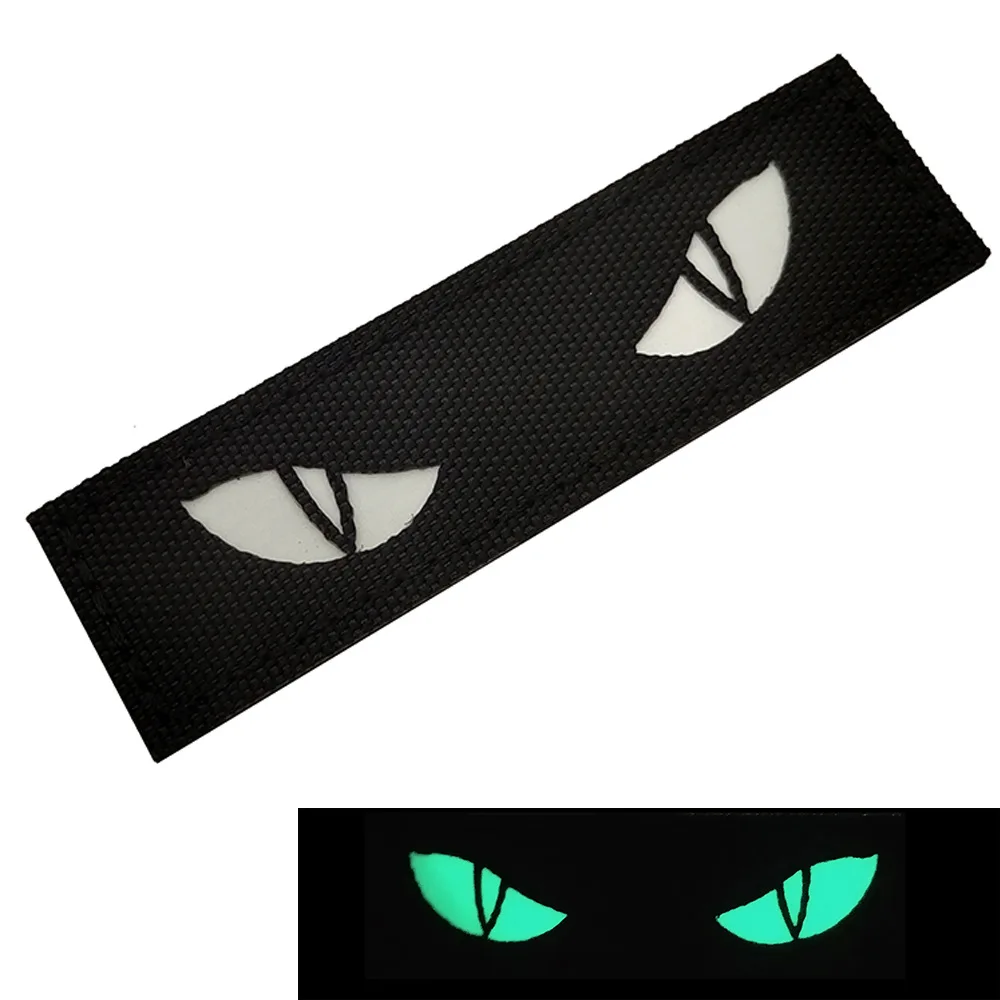 Leuchtende Katzenaugen-Patches, Verschlüsse, Armband-Applikation für