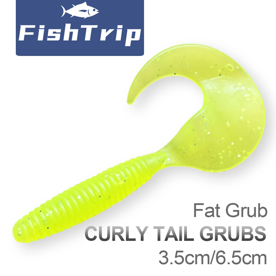 

Рыболовная приманка FishTrip, Twister, вьющийся хвост, личинки, Мягкая приманка для рыбалки, искусственная приманка существа