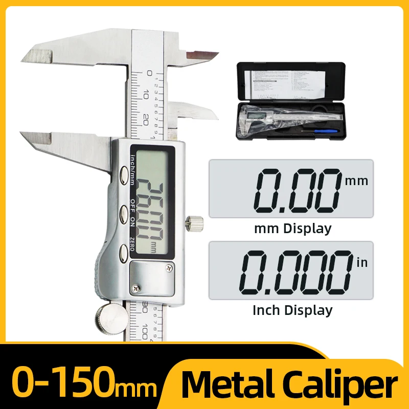 Digital Metal Caliper Bore Size Professional Vernier Caliber Measuring