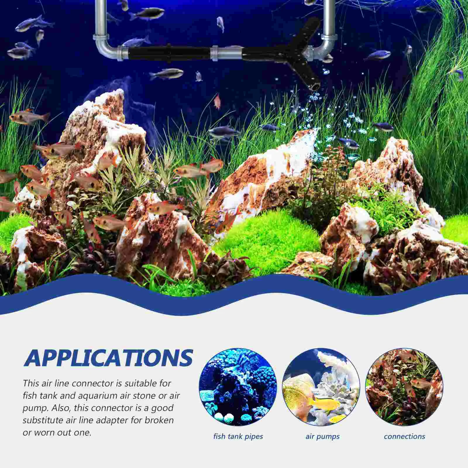Tube Fish Tank Adapter 40 Pcs Aquarium Accessories