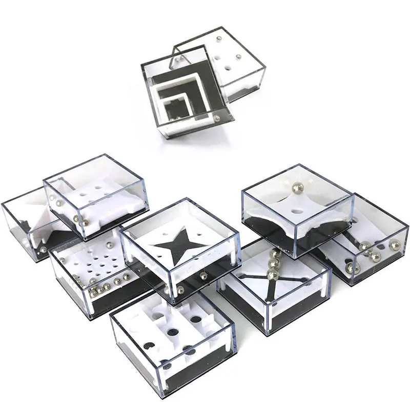 3D Maze Game Fidget Toy Puzzle Ball Brainteaser Children Adult Educational Gift Toys 6/12 Fidget toys Puzzle toys