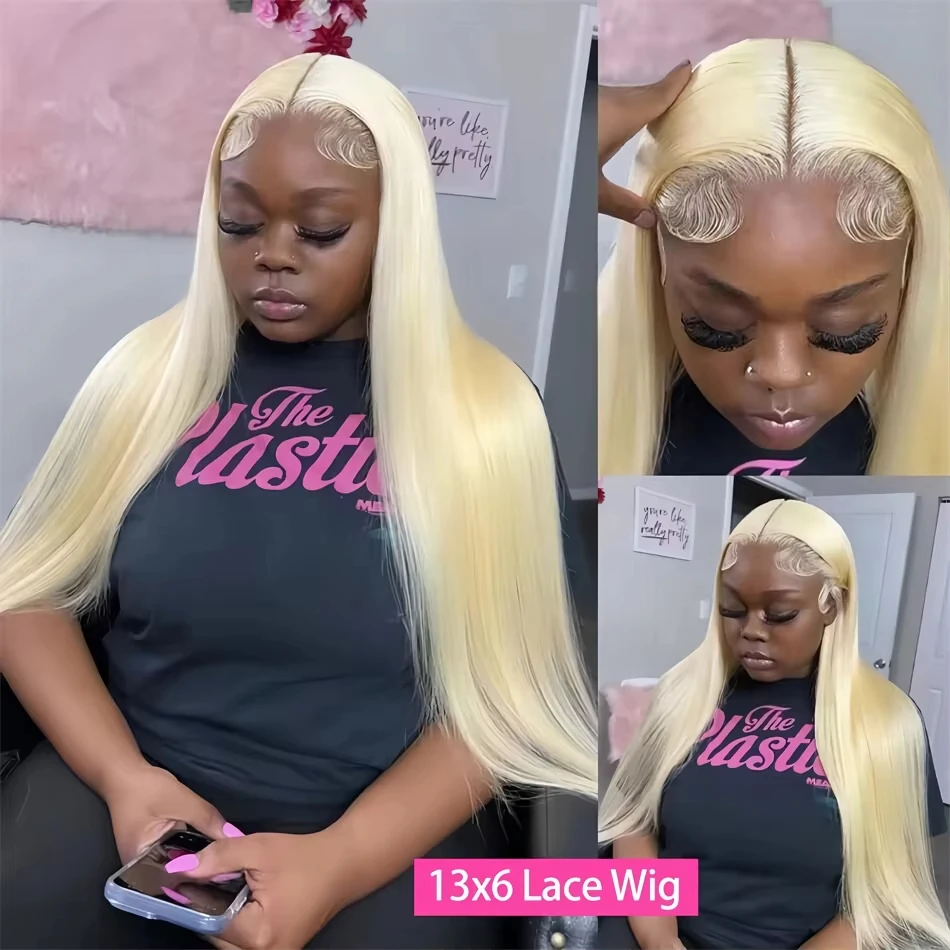 613 Human Hair Wig 13x6 Hd Lace Frontal Wig Bone Straight Human Hair Wigs For Women 30 Inch 13x4 Honey Blonde Lace Front Wig 4