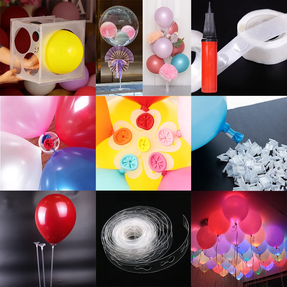 Balloon Garland Arch Kit Ballon Flower Shape Clips Ballon Tape Strip